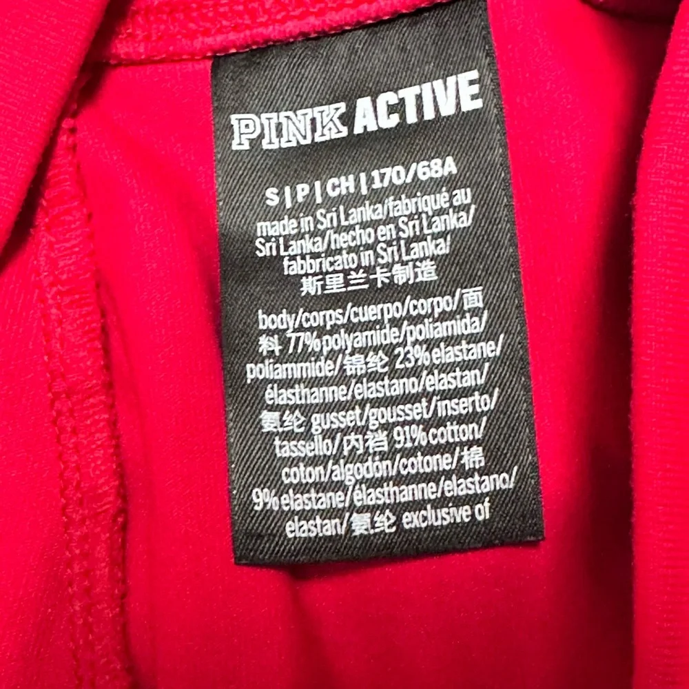 Victoria’s Secret PINK Red Leggings High Waist Stretchy size S - Picture 3 of 5